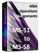 MBA Operations (Ms-51 to 58)